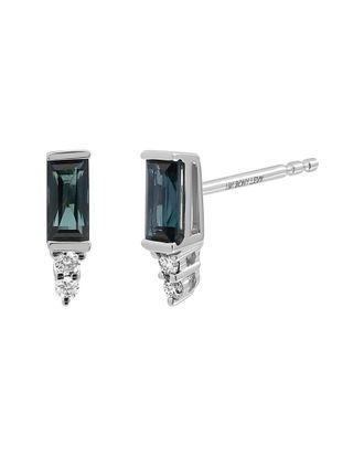 Bony Levy 18K 0.57 ct. tw. Diamond & Sapphire Earrings