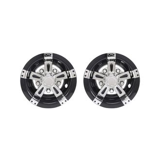 OEM Adecuado Para Paquetes De 2 Tapas De Buje De Rueda De Carrito De Golf De 8 Pulgadas, Tapas De Buje De 5 Radios, Apto Para Club Cars, Ezgo Y Otros Carr
