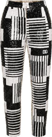 Dolce & Gabbana Slim-fit Broeken - Dames - Slim Fit Broeken - Veelkleurig - S - Polyester - Broeken