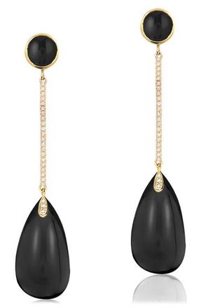 Goshwara Naughty Cabochon Drop Earrings in Black at Nordstrom