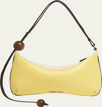 Jacquemus Le Grand Bisou Perle Leather Shoulder Bag