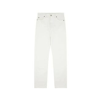 Maison Margiela Straight Jeans, male, White, Size: W31 Cotton Canvas Jeans