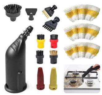 OEM Adecuado Para Las Fregonas De Vapor Abrasivas Karcher Sc1, Sc2, Sc4 Y Sc5. El Kit De Accesorios Incluye Una Funda De Nailon Y Un Cepillo De Cobre - Es