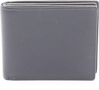 Louis Vuitton Navy Navy Blue Leather Wallet (Bi-Fold) (Pre-Owned)