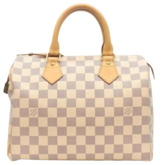 Louis Vuitton Pre-owned Handbags, female, Beige, Size: ONE SIZE Pre-owned Vintage Damier Azur Handbag