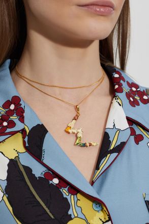 Marni Pendant In The Shape Of The Letter W, Womens, Multicolour