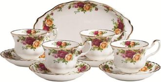Royal Albert Old Country Roses 9-Piece Tea Set