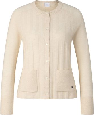 Bogner Tanja virgin wool cashmere cardigan for women - Cream - 34