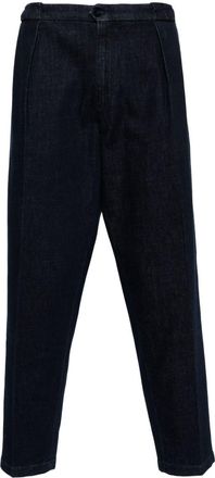 BRIGLIA 1949 logo patch trousers - men - Elastane/Cotton - 49 - Blue