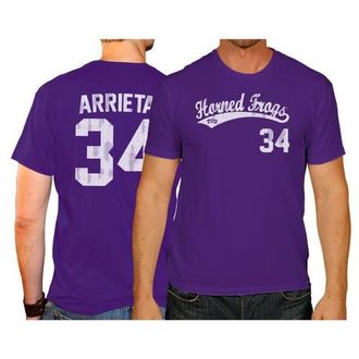 Retro Brand Mens Original Retro Brand Jake Arrieta Purple TCU Horned Frogs NCAA Baseball T-Shirt at Nordstrom, Size Large