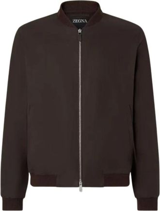 Ermenegildo Zegna Oasi Lino Bomber - male - Zegna - Bomber Jackets - Brown - 3XL - Jackets