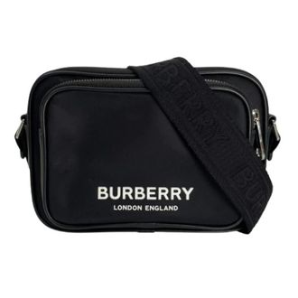Burberry Pre-owned Cross Body Bags, male, Black, Size: ONE SIZE Pre-owned Vintage Nylon Shoulder Bag