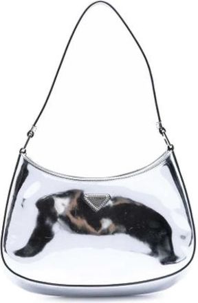 Prada Pre-owned Vintage Schoudertas - Dames - Vintage Schoudertas - Grijs - ONE Size - Leer - Vintage