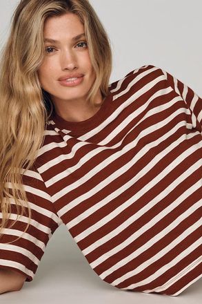 Maeve Corey Cotton Boxy Tee