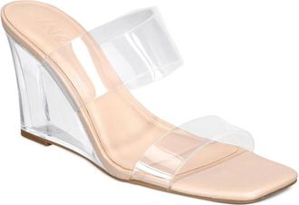 Inc International Concepts Womens I. N.C. International Concepts Eleste Sandals Clear Wedge Heel HAWK1305