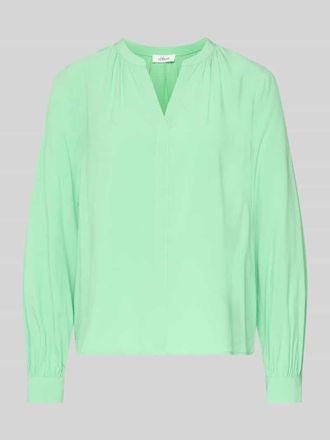 s.Oliver Red Label Comfort Fit Langarmbluse aus reiener Viskose in Hellgruen, Gr&ouml;&szlig;e 34