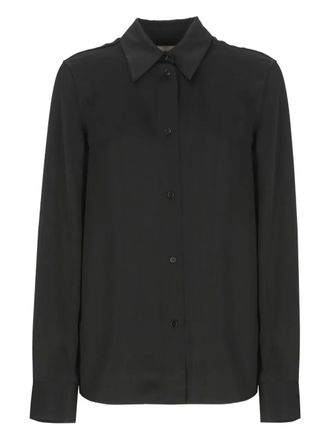 Jil Sander long-sleeved collared shirt - Black