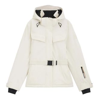 HUGO BOSS Light Jackets, female, Beige, L, Open White Renata Stylish Model