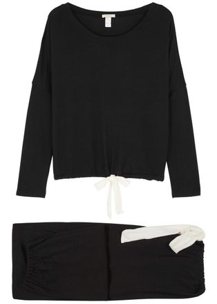 Eberjey Gisele Stretch-modal Pyjama set - Black - XS