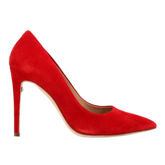 Ferragamo Ferragamo Puntige Teen Pumps in Rood Su&egrave;de
