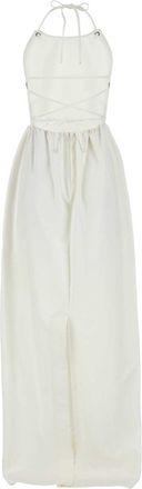 Max Mara Womens White Denim Europa Dress Bianco Exterior: Cotton Abiti