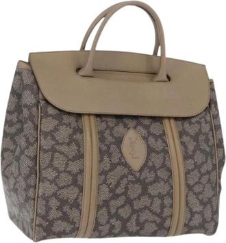 Saint Laurent Pre-owned Vintage Tote Bag - Dames - Vintage Shopper - Beige - ONE Size - Leer - Vintage