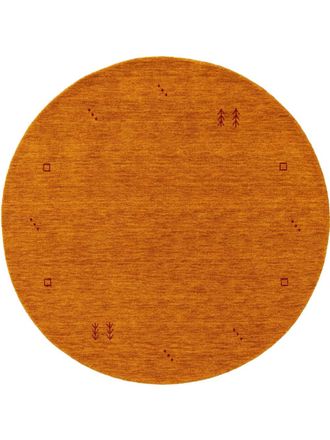 benuta Alfombra de lana redonda amarillo &oslash; 200 redondo