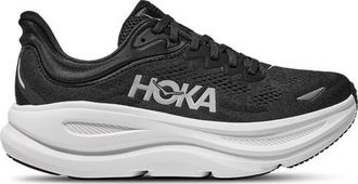 Hoka One One Mens Bondi 9 - Running Shoes Black/White Size 10.0