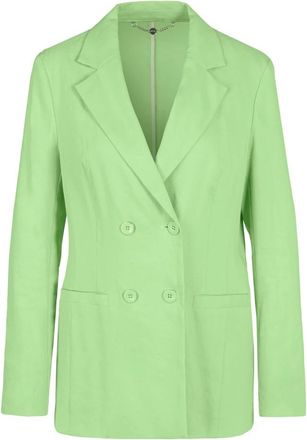 Marc Cain Aansluitende Blazer - Dames - Blazers - Groen - M - Linnen - Jassen
