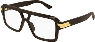 Bottega Veneta Optisch Montuur - unisex - Brillen - Bruin - 54 MM - Accessoires