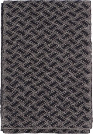 Drumohr Biscuit patterned cashmere scarf