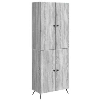 vidaXL Juego De Armarios 2 Uds. Sonoma Gris Madera De Ingenier&iacute;a Vidaxl