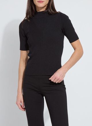 Lyss&eacute; Benadette Short Sleeve Ribbed Top