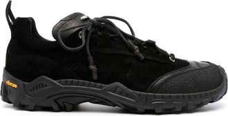 Our Legacy Gabe lace-up sneakers - men - Polyurethane/Calf Suede/Calf Leather/Rubber - 45 - Black