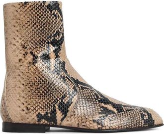 Khaite colt snake leather ankle boots