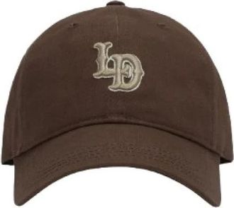 Les Deux LD Logo Dad Cap - Heren - Petten - Bruin - ONE Size - Katoen - Accessoires