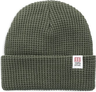 Topo Designs Waffle Knit Beanie Green