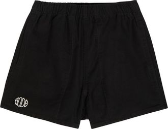 Bode Field Logo-embroidered Cotton-twill Shorts - Black - XL