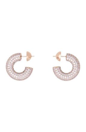 Maje Rhinestone earrings in Golden /Silver at Nordstrom