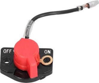 OEM Interruptor De Parada Del Motor Ey20 - Accesorio De Seguridad Para Motores Di&eacute;sel Ey20, Negro Y Rojo