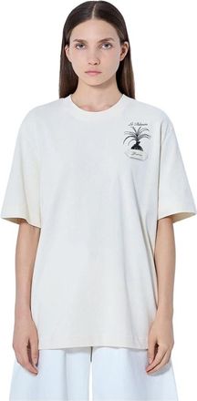 Jacquemus Le Palmier T-Shirt - Dames - T-shirts - Beige - XS - Katoen - Tops