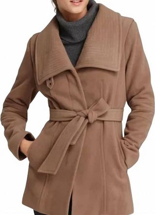 Andrew Marc Captive Wool Jacket Coat In Camel