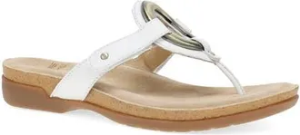 Dansko Rosalia Flip Flop in White at Nordstrom, Size 41