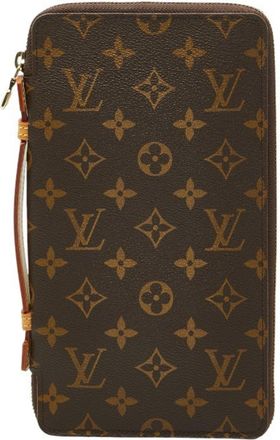 Louis Vuitton Brown Pvc Leather Long Wallet (Bi-Fold) (Pre-Owned)