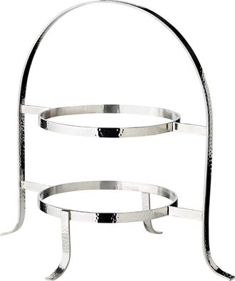 Edzard Premium Telleretagere Sina für zwei Teller - schwerversilbert & gehämmert