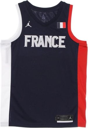 Nike Jordan Limited France Road Basketball Jersey - Heren - Fitness - Blauw - L - Polyester - Fitness