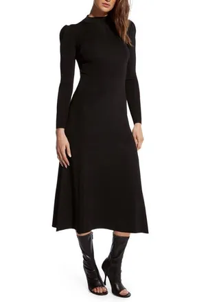 AS by DF Harvest Moon Knit Dress in Black at Nordstrom, Size X-Small