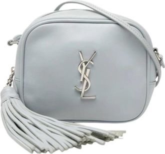 Saint Laurent Pre-owned Shoulder Bag - Dames - Vintage Schoudertas - Blauw - ONE Size - Leer - Vintage