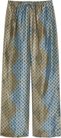 Dries Van Noten Puvis Printed Silk Wide-leg Trousers - Stone - 34 (UK6 / XS)