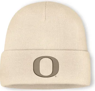 Nike Oregon Nike Mens College Cuffed Beanie in Brown | N41C15AUON-M4T